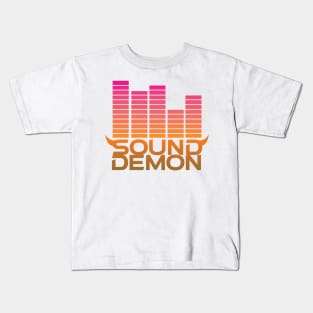 Sound Demon Pink and Orange Kids T-Shirt